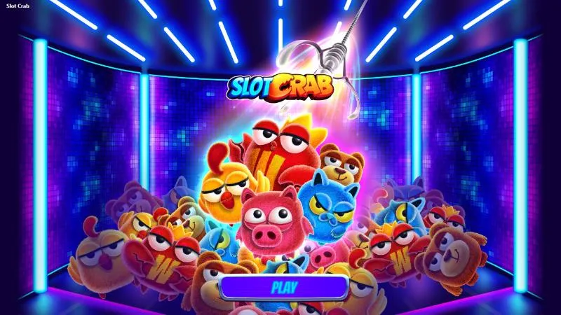 Slot Crab demo start screen with the play button