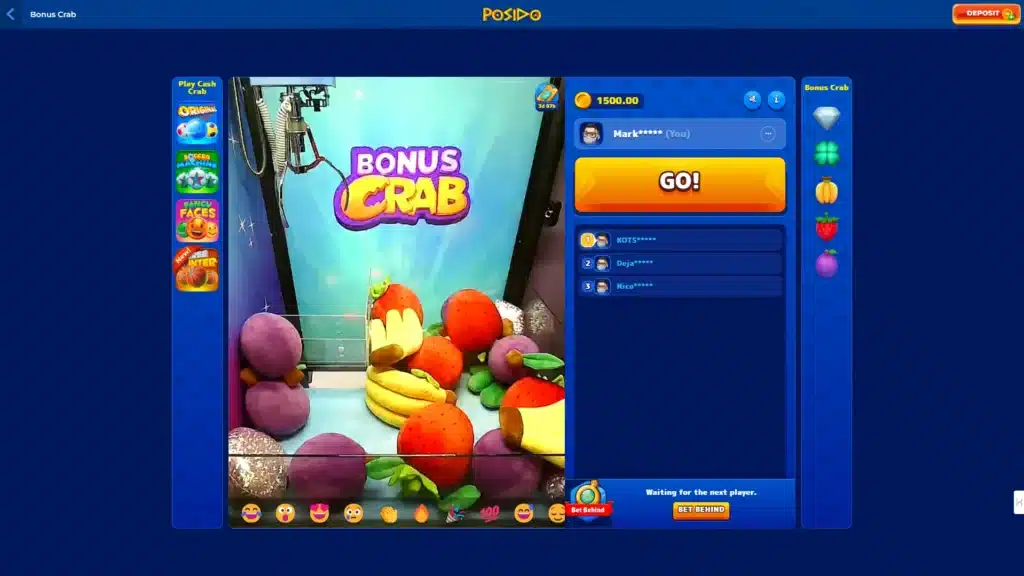 Posido is a Bonus Crab Casino