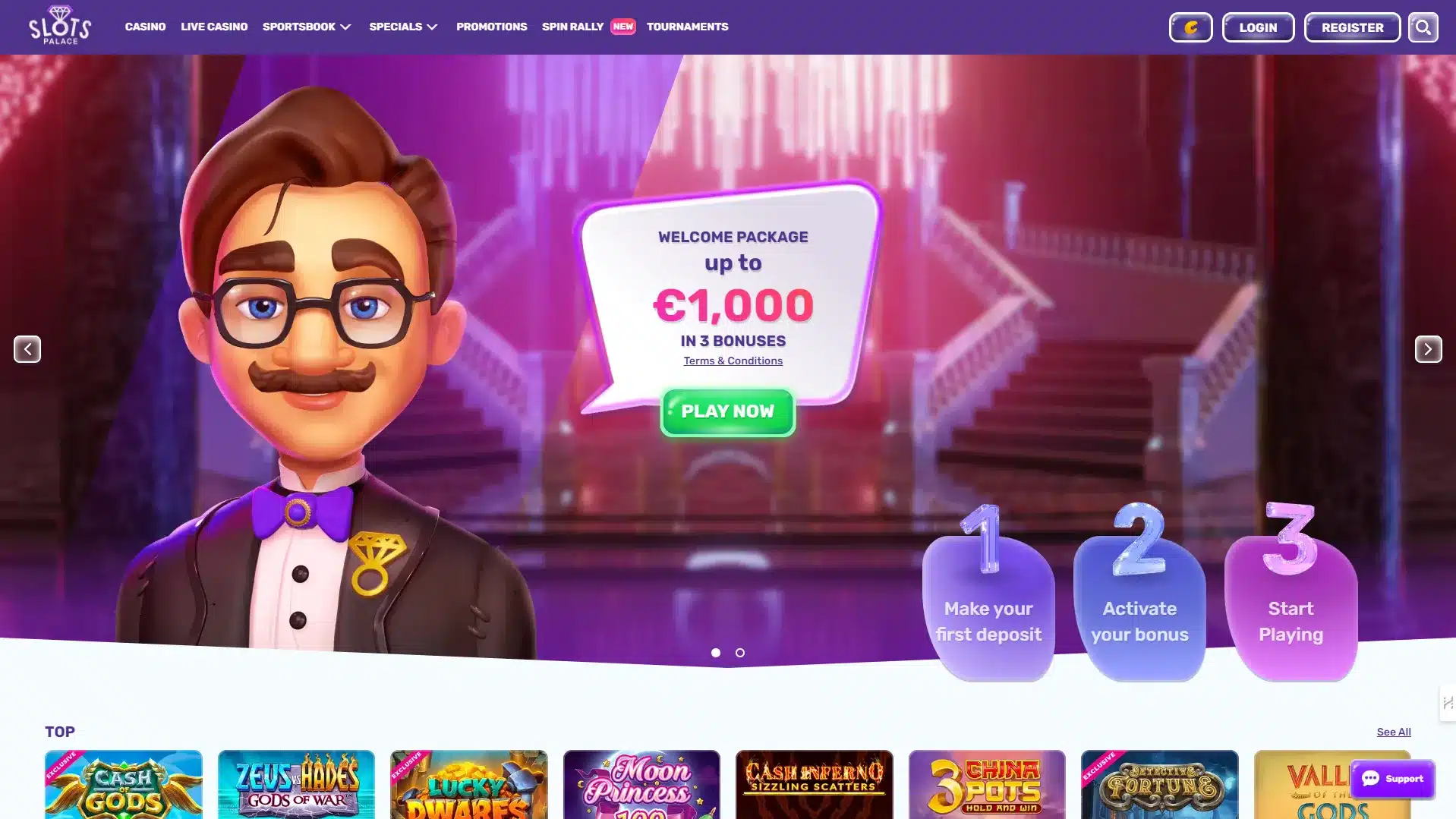 Slotspalace Casino Review