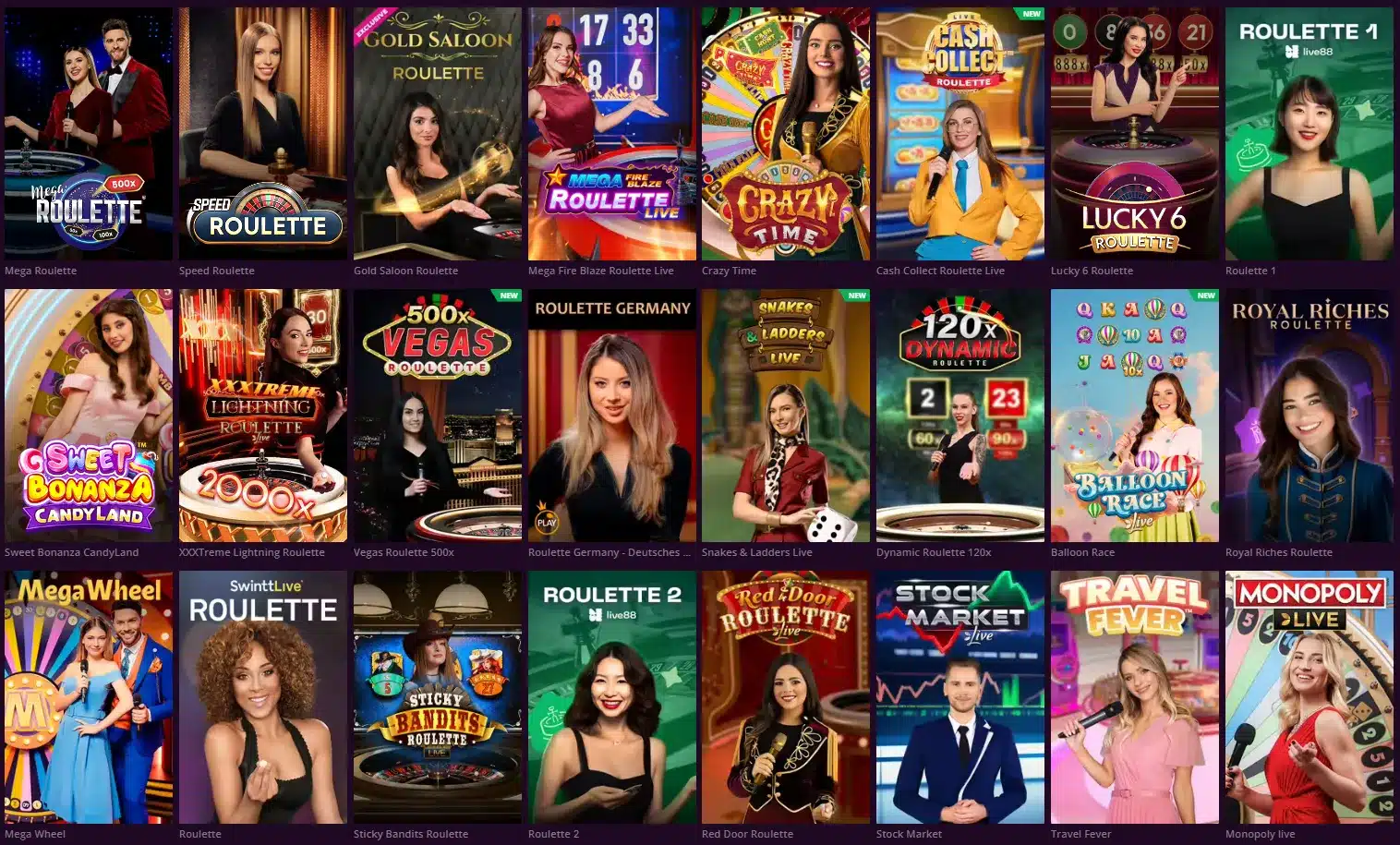 Table Games and Live Casino Options