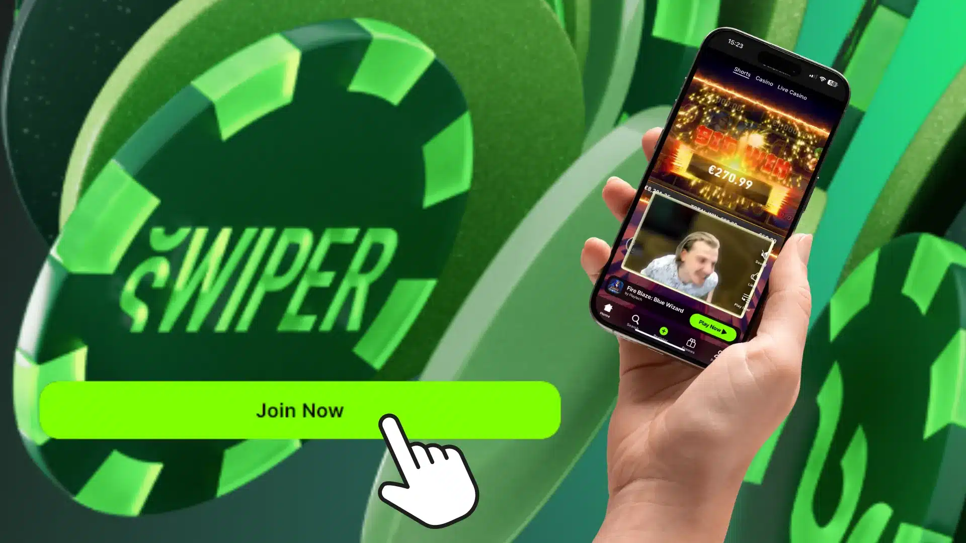 SWIPER Casino Mobile App